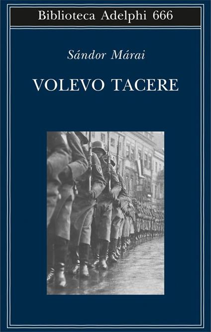 Volevo tacere - Sándor Márai - copertina