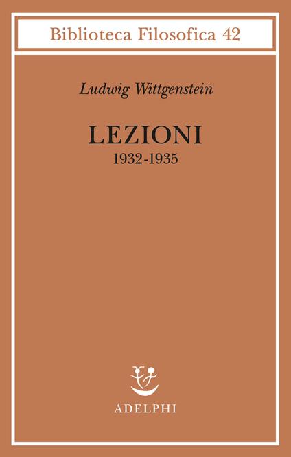 Lezioni 1932-1935 - Ludwig Wittgenstein - copertina