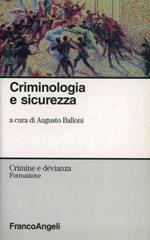 Criminologia e sicurezza