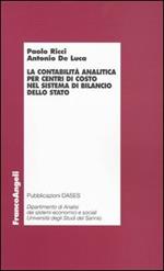 La contabilità analitica per centri di costo nel sistema di bilancio dello Stato