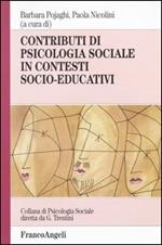 Contributi di psicologia sociale in contesti socio-educativi