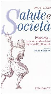 Prima che... Promozione della salute e responsabilità istituzionali - copertina