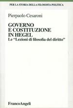 Governo e costituzione in Hegel. Le «Lezioni di filosofia del diritto»