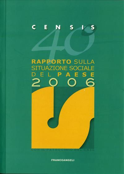 40° rapporto sulla situazione sociale del Paese 2006 - CENSIS - copertina