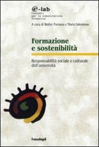 Formazione e sostenibilità. Responsabilità sociale e culturale dell'università - copertina