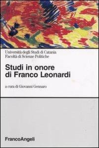 Studi in onore di Franco Leonardi - Giovanni Gennaro - copertina