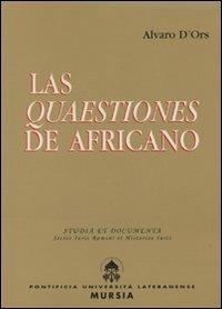 Las Quaestiones de Africano - Alvaro D'Ors - copertina