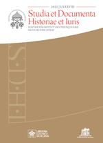 Studia et documenta historiae et iuris (2022). Vol. 88