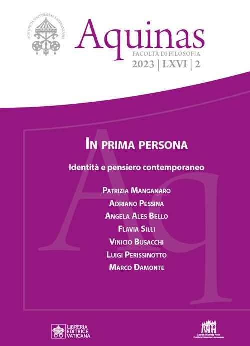 Aquinas (2023). Vol. 2: In prima persona. Identità e pensiero contemporaneo - copertina