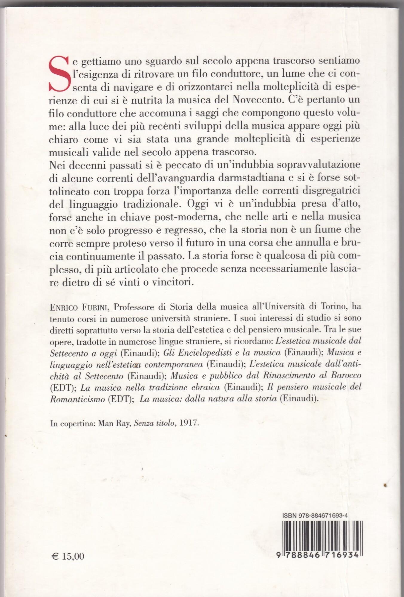 Il pensiero musicale del Novecento