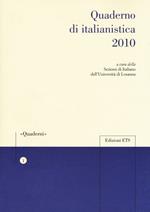 Quaderno di italianistica 2010