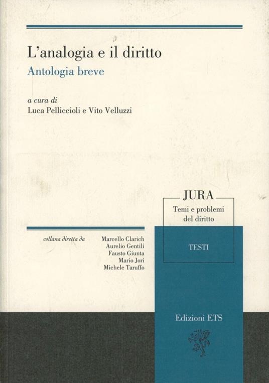 L'analogia e il diritto. Antologia breve - copertina