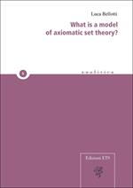 What is a model of axiomatic set theory?