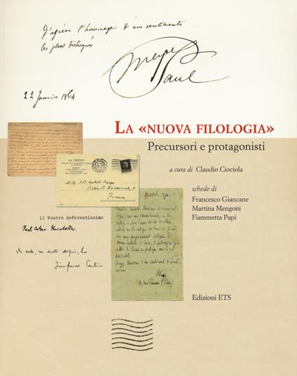 La «nuova filologia». Precursori e protagonisti - copertina
