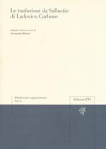 Le traduzioni da Sallustio di Ludovico Carbone
