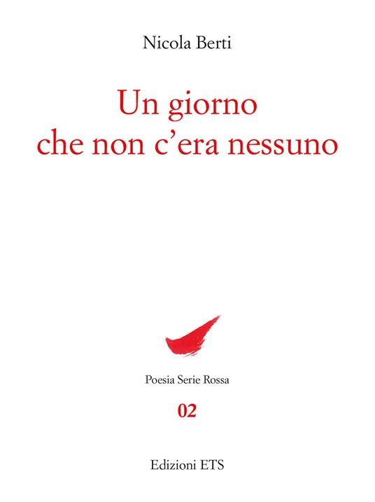 Un giorno che non c'era nessuno - Nicola Berti - copertina