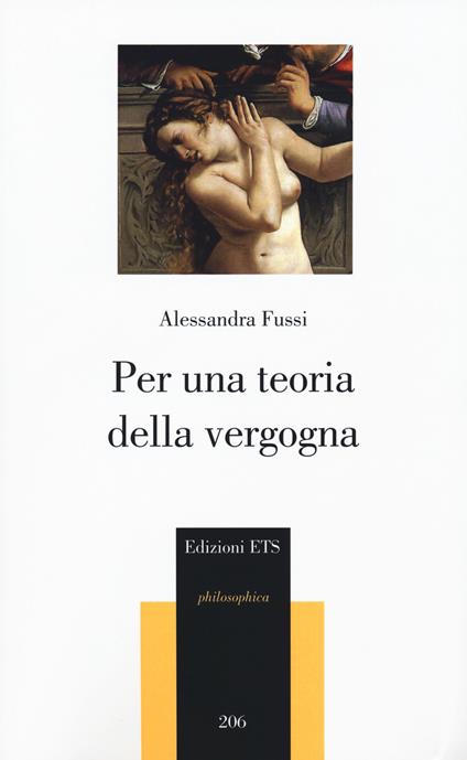 Per una teoria della vergogna - Alessandra Fussi - copertina