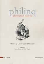 Philinq. Philosophical inquiries (2018). Vol. 1: History of late analytic philosophy.