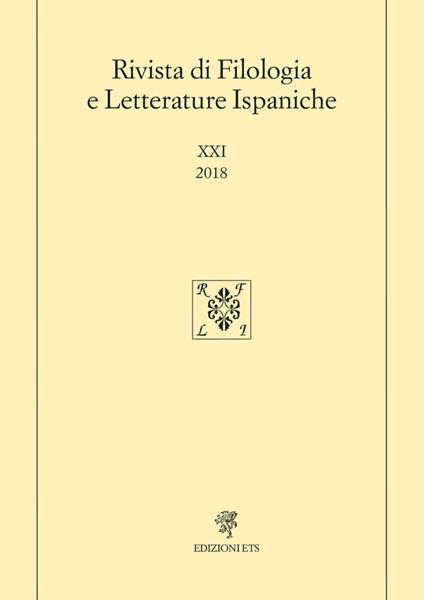 Rivista di filologia e letterature ispaniche (2018). Vol. 21 - copertina