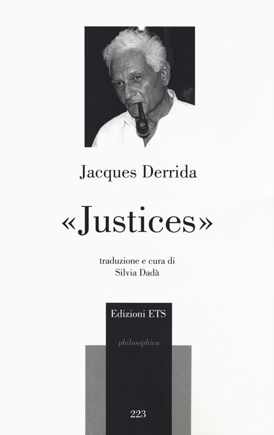 «Justices» - Jacques Derrida - copertina