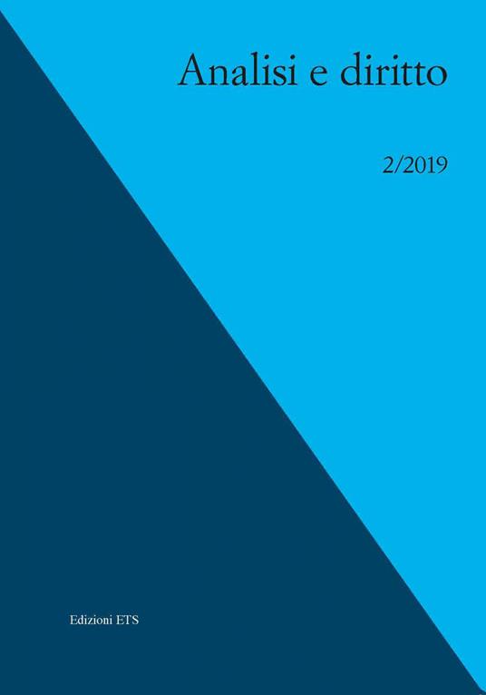 Analisi e diritto (2019). Vol. 2 - copertina