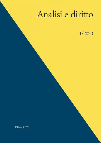 Analisi e diritto. Ediz. italiana e inglese (2020). Vol. 1 - copertina