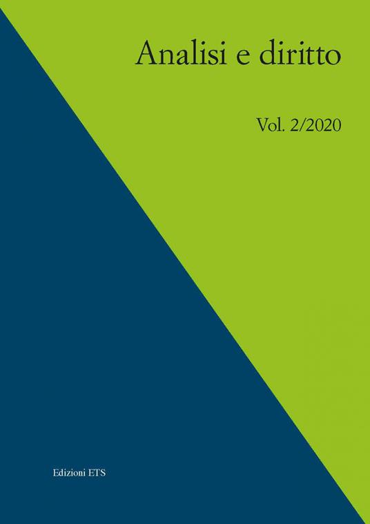 Analisi e diritto. Ediz. italiana e inglese (2020). Vol. 2 - copertina