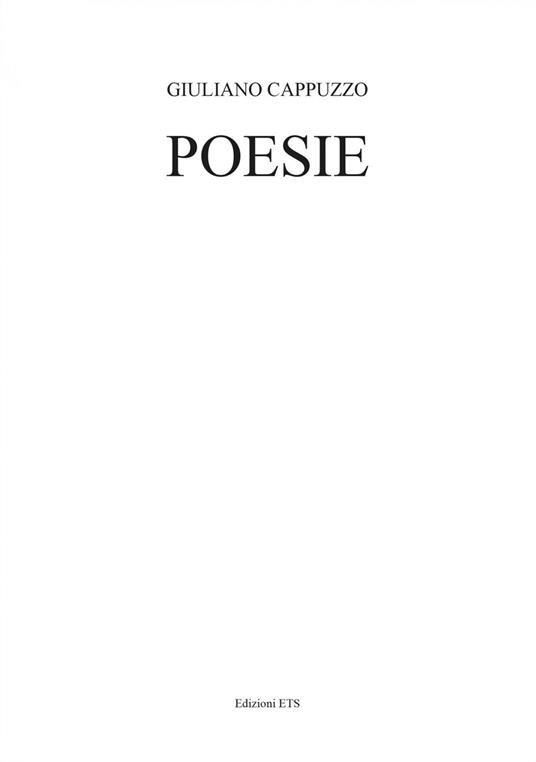 Poesie - Giuliano Cappuzzo - copertina