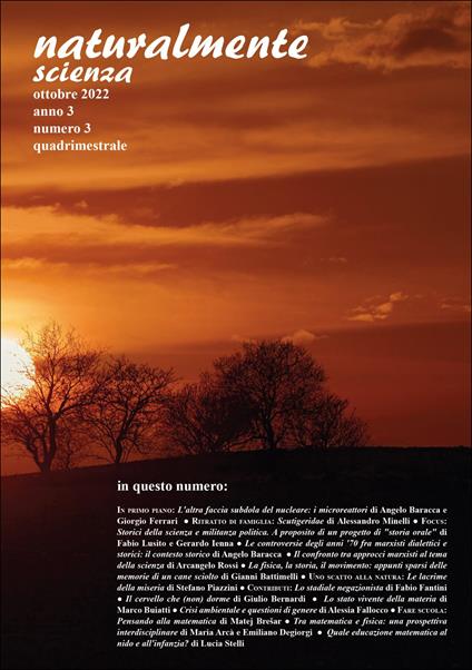 Naturalmente scienza (2022). Vol. 3 - copertina