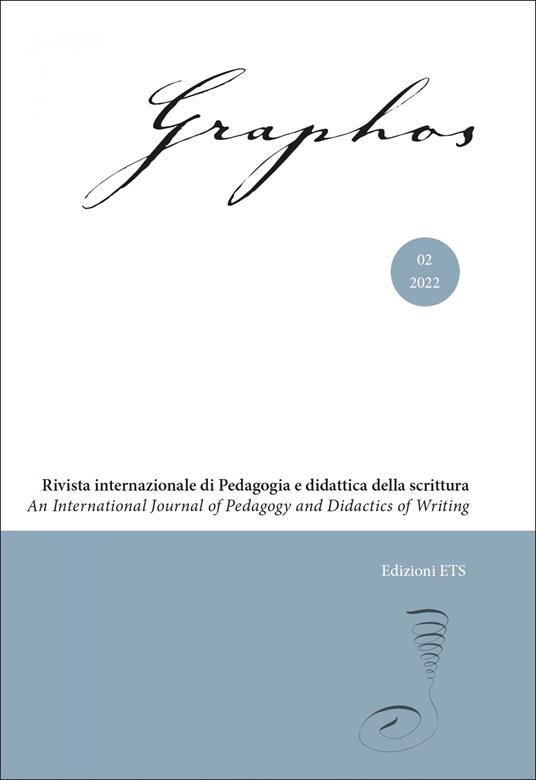 Graphos. Rivista internazionale di pedagogia e didattica della scrittura (2022). Vol. 2 - copertina