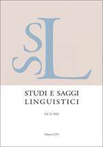 Studi e saggi linguistici (2022). Vol. 2