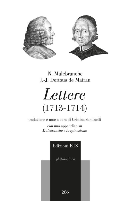 Lettere (1713-1714) - Nicolas Malebranche,Jean Jacques Dortous de Mairan - copertina