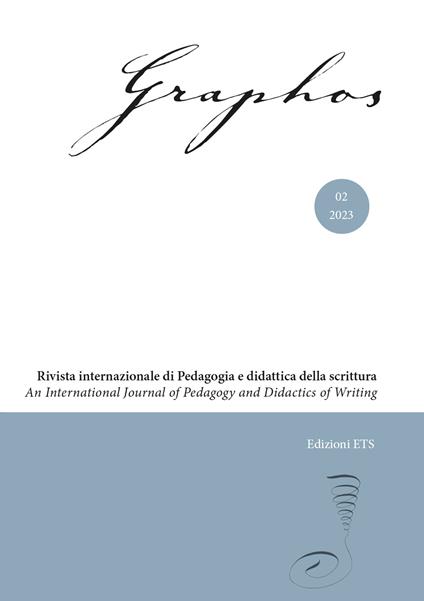Graphos. Rivista internazionale di pedagogia e didattica della scrittura (2023). Vol. 2 - copertina