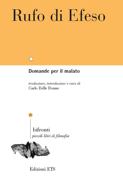 Domande per il malato - Rufo di Efeso - copertina