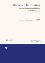 L'italiano e la Riforma. Atti del Convegno di Berna 16-17 febbraio 2023
