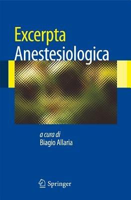 Excerpta anestesiologica - copertina