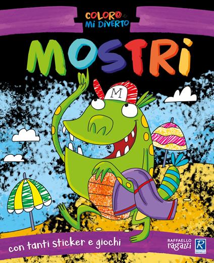 Mostri. Coloro e mi diverto. Con adesivi. Ediz. illustrata - Otello Reali - copertina