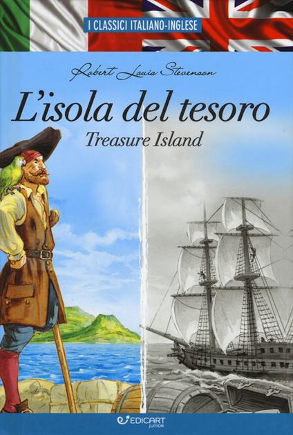 L'isola del tesoro-Treasure island - Robert Louis Stevenson - copertina