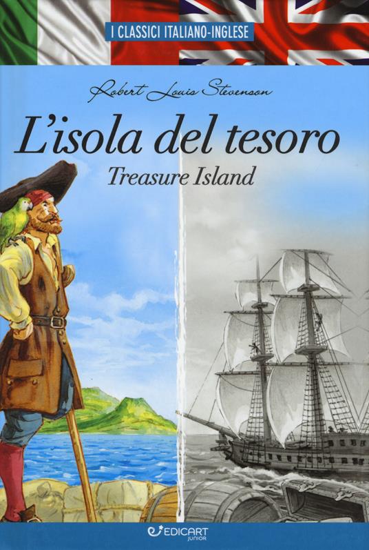 L'isola del tesoro-Treasure island - Robert Louis Stevenson - copertina