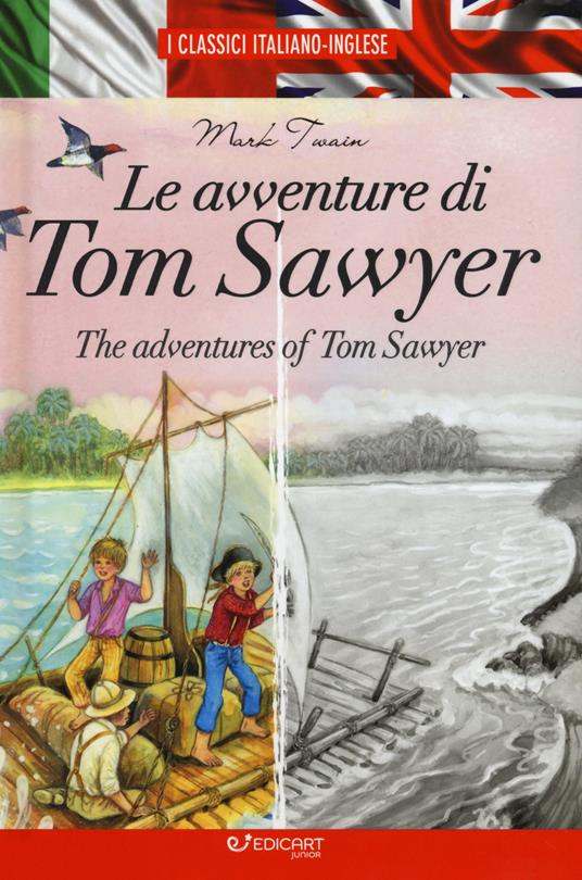 Le avventure di Tom Sawyer-The adventures of Tom Sawyer - Mark Twain - copertina