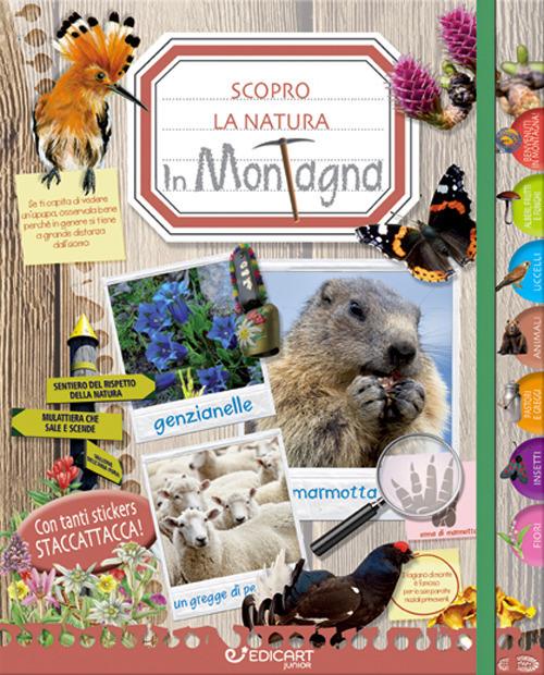 In montagna. Scopro la natura. Con adesivi. Ediz. a colori - copertina