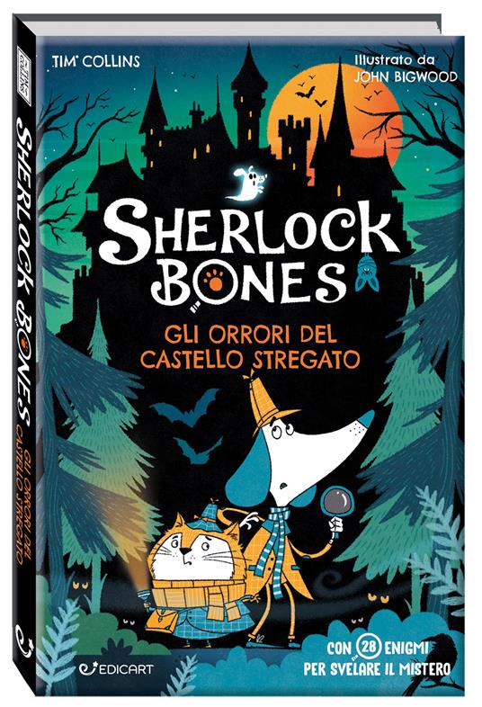 Gli orrori del castello stregato. Sherlock Bones - Tim Collins - copertina