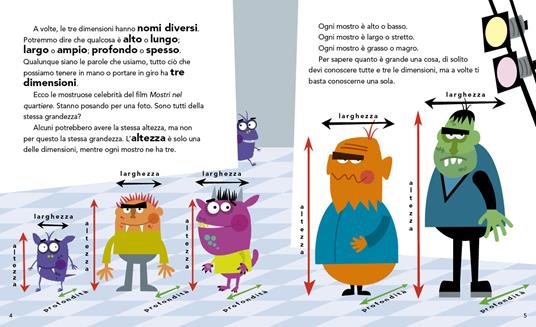 Perimetro, area e volume. Un libro mostruoso sulle dimensioni. Numeri 1! - David A. Adler - 2