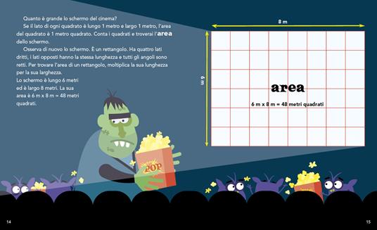 Perimetro, area e volume. Un libro mostruoso sulle dimensioni. Numeri 1! - David A. Adler - 4