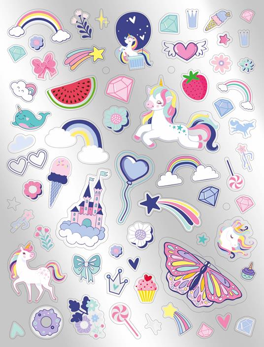 Caleidoscopio. Magici unicorni. Ediz. illustrata. Con 6 pennarelli luminosi - 3