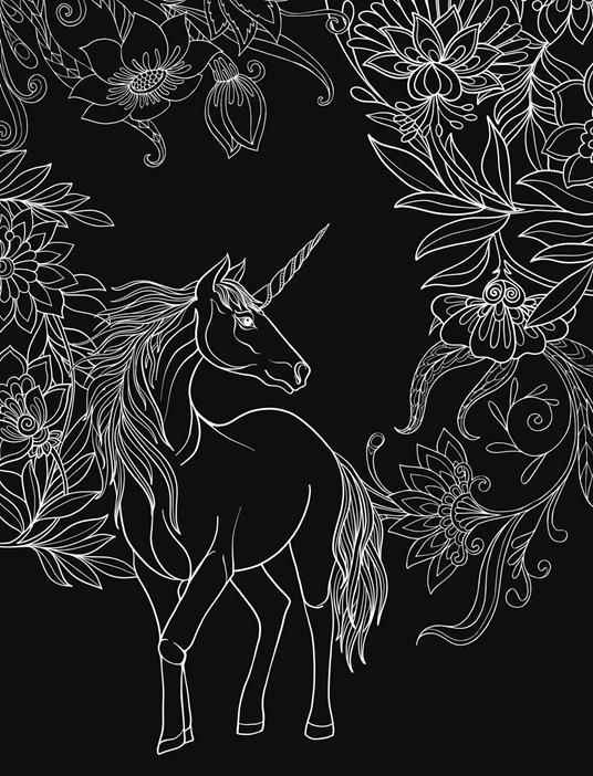 Caleidoscopio. Il mondo degli unicorni. Ediz. illustrata. Con 6 pennarelli neon - 2