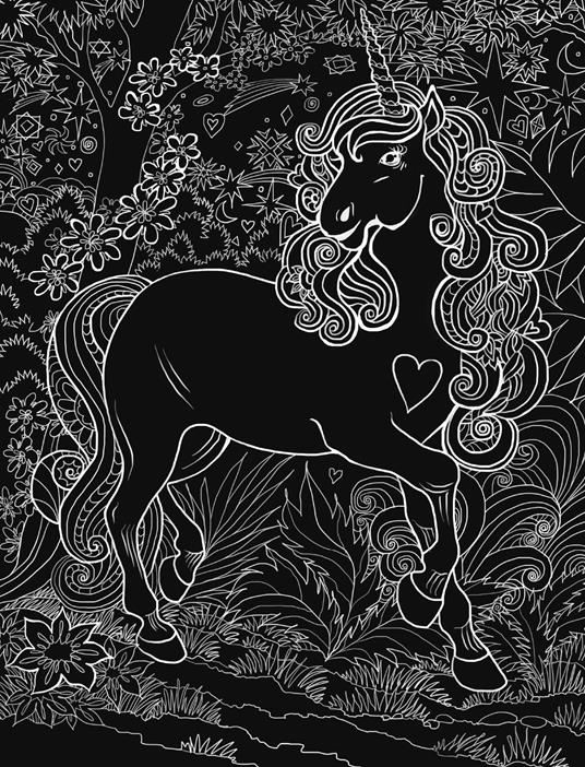 Caleidoscopio. Il mondo degli unicorni. Ediz. illustrata. Con 6 pennarelli neon - 4