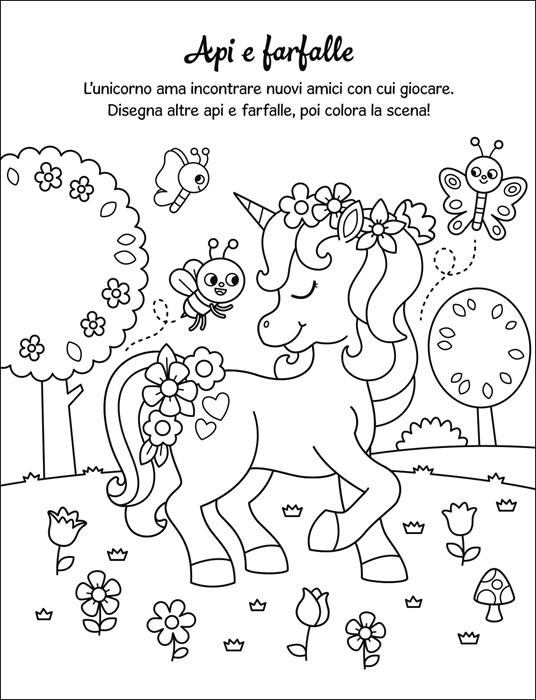 Magici unicorni da colorare. Ediz. illustrata. Con 16 pastelli - 3