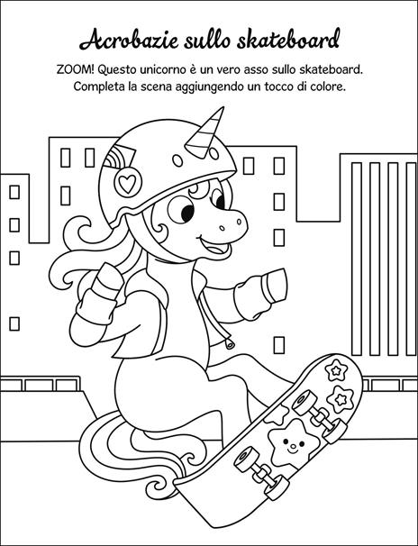 Magici unicorni da colorare. Ediz. illustrata. Con 16 pastelli - 4