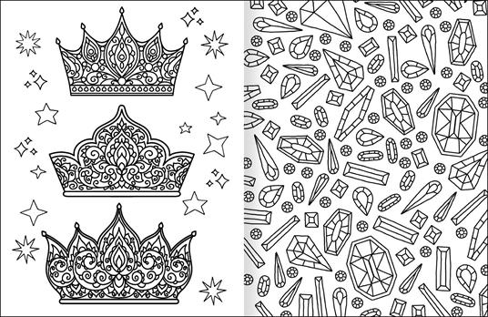 Fatine scintillanti. Libro da colorare. Ediz. illustrata. Con 750 brillantini adesivi - 3